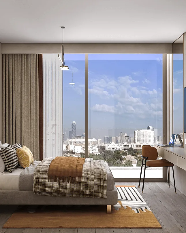 Bedroom with a view