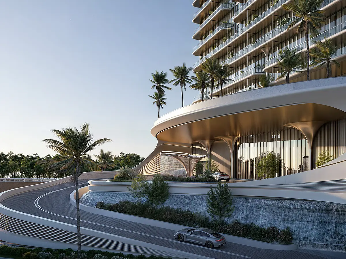 Arrival court at Movenpick Residences Motor City