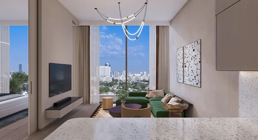 1-bedroom living area